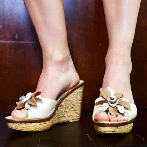 Flower Sandal Wedges